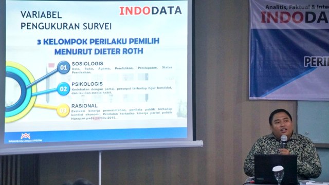 Survei Indodata: Jokowi-Ma’ruf 54,8 Persen, Prabowo-Sandi 32,5 Persen